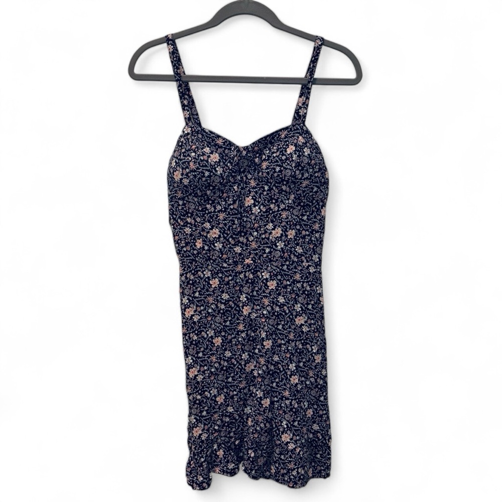 Wallflower Navy Floral‎ Dress -Size Medium
